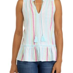 Crown & Ivy pastel Striped Sleeveless Top - Multicolor